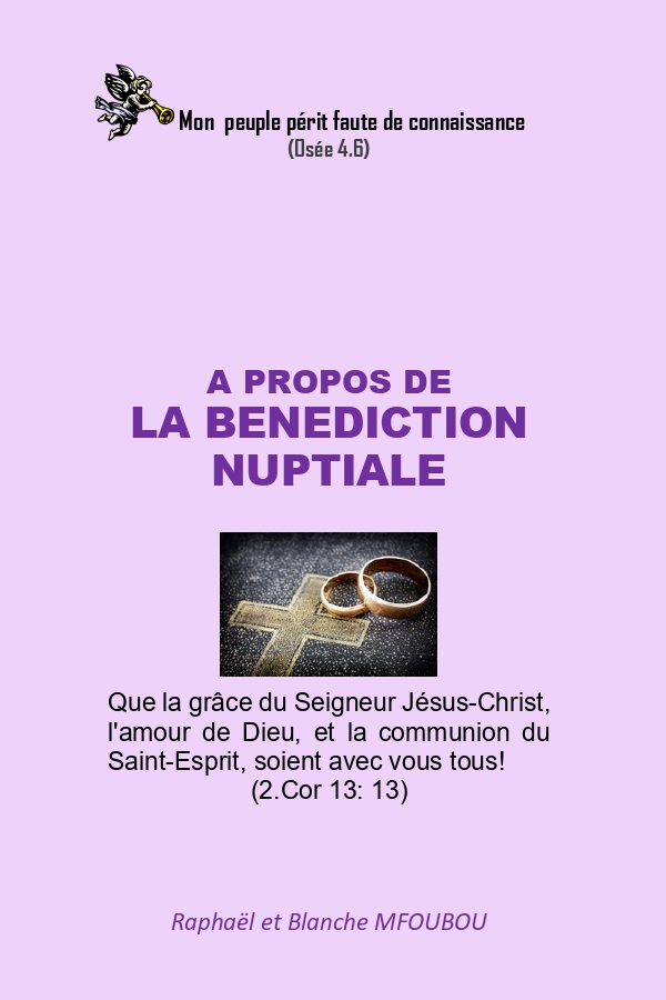 A propos de la bénédiction nuptiale